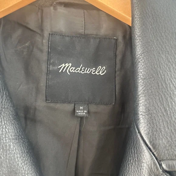 Madewell Ultimate Leather Motorcycle Jacket in M - Picture 7 of 10